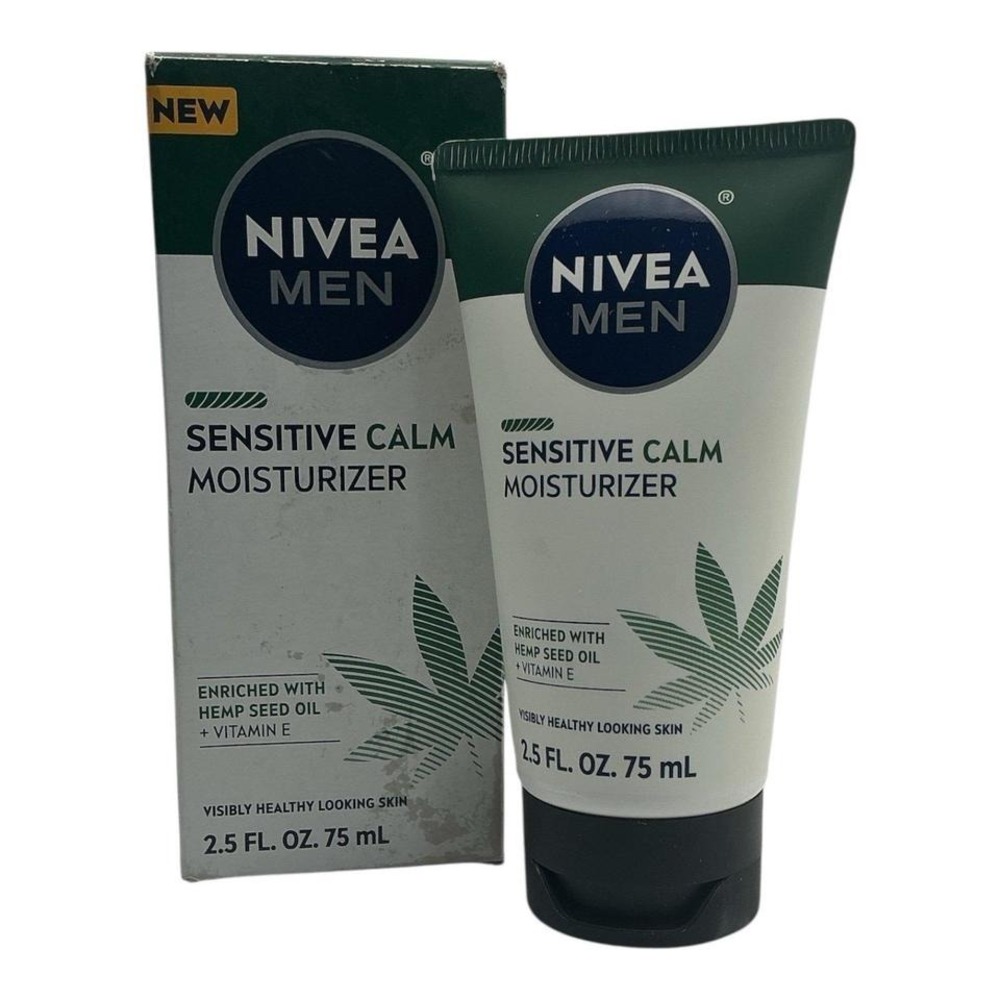 Nivea Men - Sensitive Calm Moisturizer (2.5 fl. oz.) -‎ Hemp Seed Oil Vitamin E
